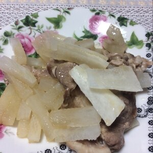 レンチンで簡単！大根と豚バラ肉の重ね蒸し♪